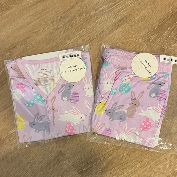 Little Sleepies Lavender Bunny Pajama Set - Picture 1 of 1